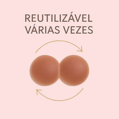 Curvia - Sutiã Circular que cola com o calor do corpo